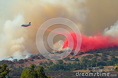 Rock Fire San Diego California Editorial Stock Photo
